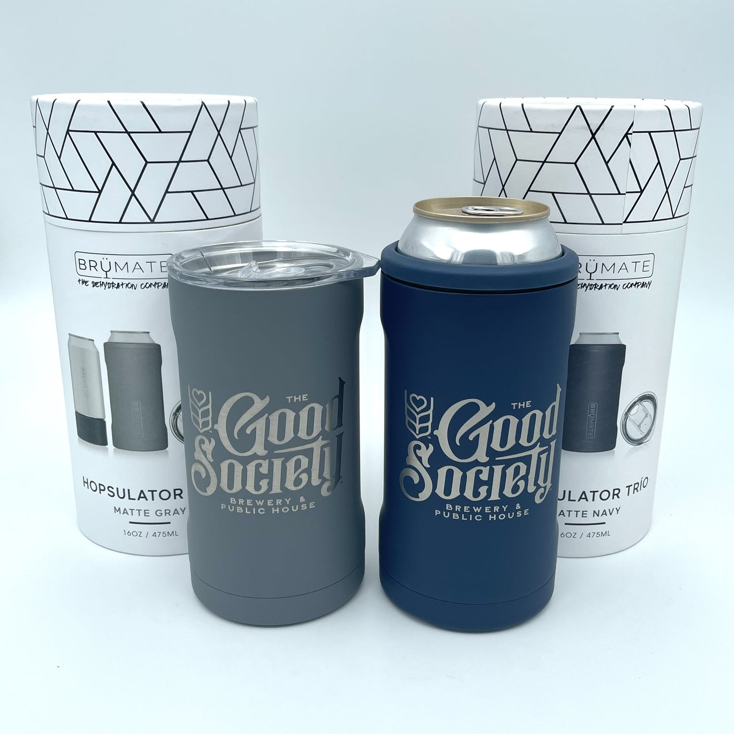 Hopsulator Trio Stainless Steel Can Insulator &amp; Tumbler - Navy