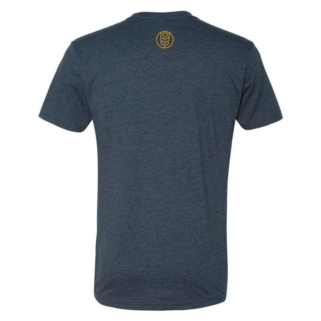 Midnight Navy Shirt with Gold Logos - Unisex